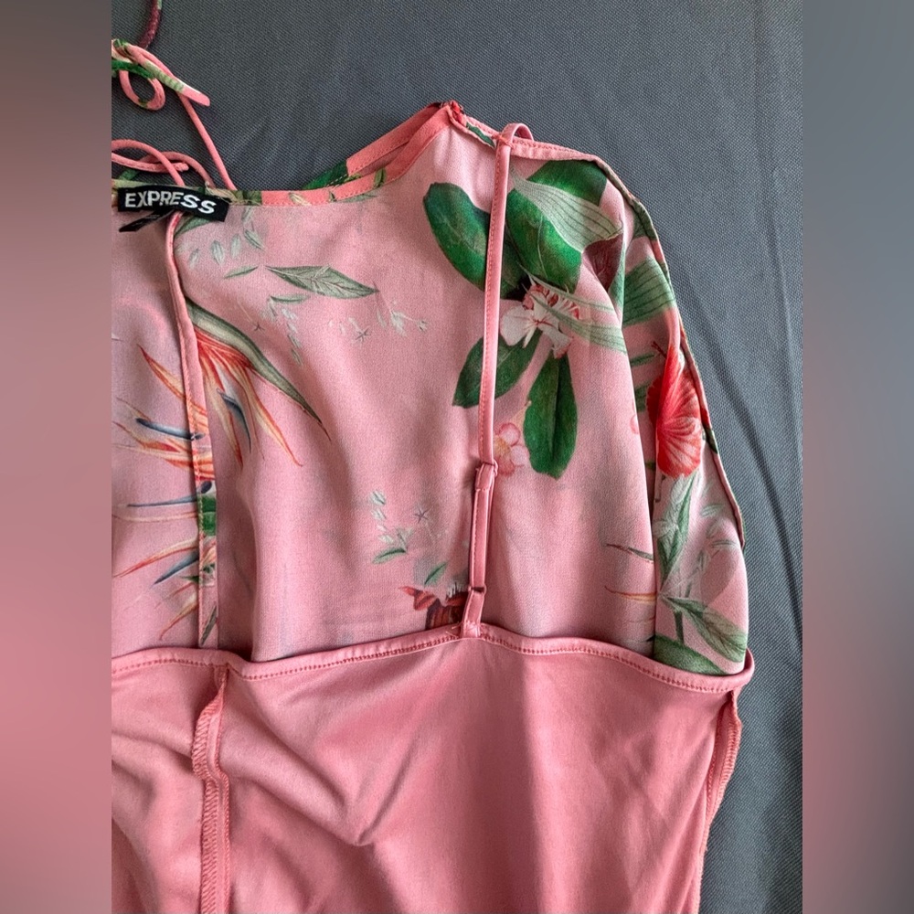 Express Tropical Mini Tunic Dress - Picture 9 of 15